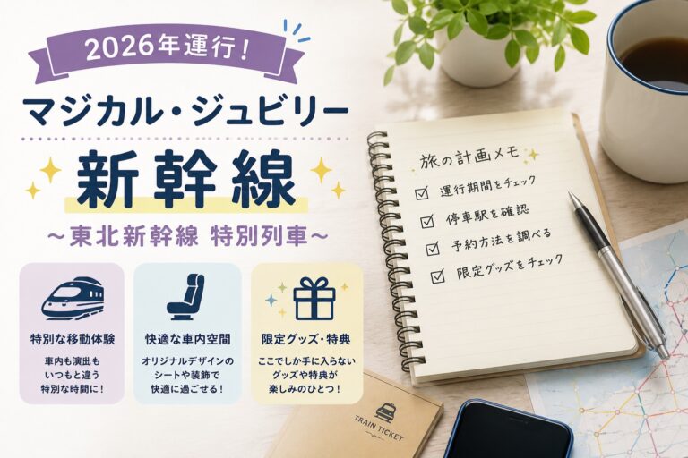 東京ディズニーシー25周年テーマの特別車両「Magical Jubilee Shinkansen」運行中｜期間・見どころ・使い方を整理