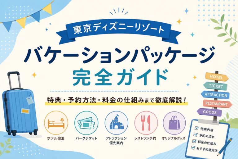 東京ディズニーリゾート・バケーションパッケージとは？向いている人・注意点・当日の動き方を整理